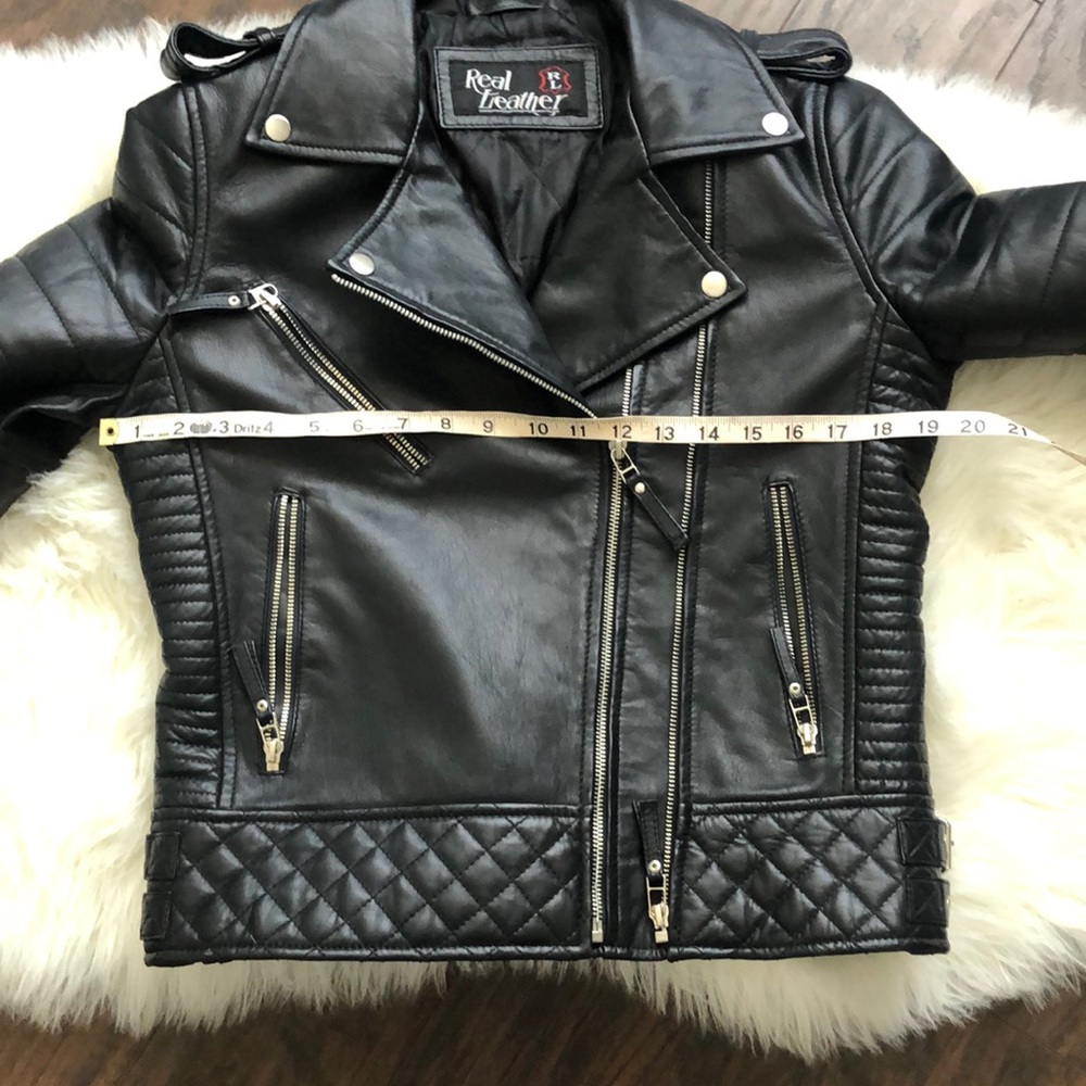 Leather Moto Jacket - Picture 5 of 8